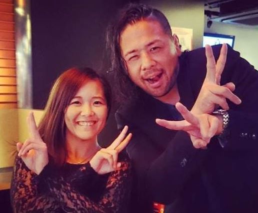 Harumi Maekawa with her husband Shinsuke Nakamura